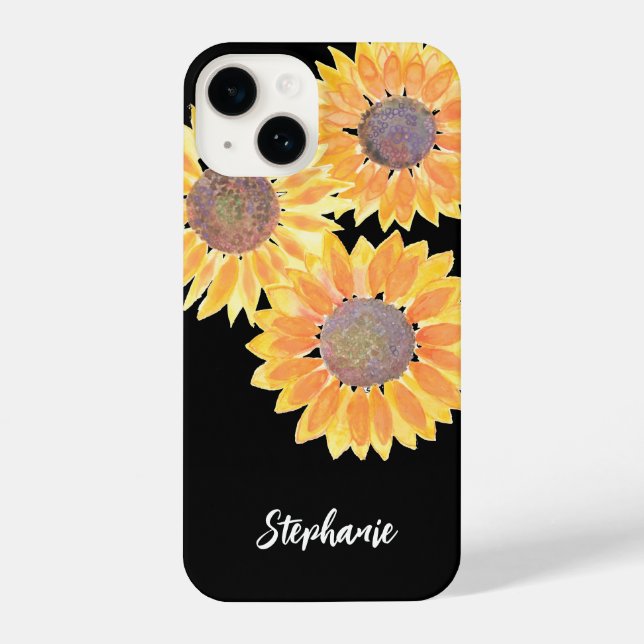 Personalized Sunflowers  iPhone Case (Back)