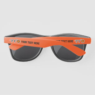 Personalized sunglasses gift with basketball logo