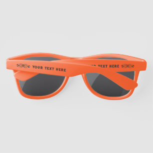 Personalized sunglasses with cool tattoo art logo