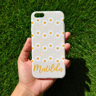 Personalized Sunny Daisy Pattern Phone Case