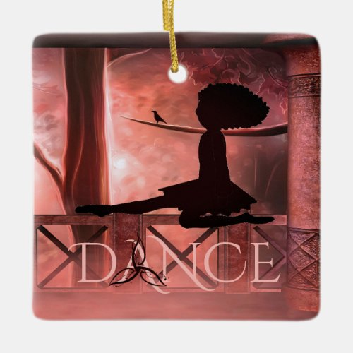 Personalized Sunrise Irish Dancer Birthday Card Ceramic Ornament