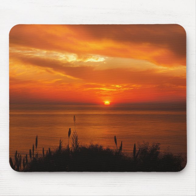 Personalized Sunset Beach Mouse Pad (Front)