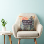 Personalized Sunset Mountain National Park Forest Throw Pillow<br><div class="desc">Transform your living space with our Vintage Retro Sunset Mountain Throw Pillow, a perfect blend of nostalgic charm and natural beauty. This throw pillow features a captivating design of a sunset over rugged mountains, forests, and trees, all rendered in a stylish retro aesthetic. Ideal for those who love the outdoors...</div>