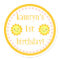 Personalized Sunshine 1st Birthday Sticker