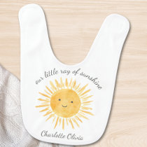 Personalized Sunshine  Baby Bib