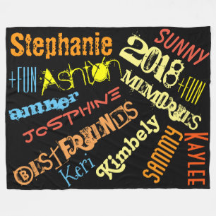 Personalized Sunshine Blanket 8 to 10 Names