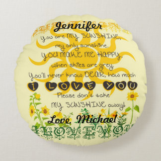 Personalized Sunshine Pillow