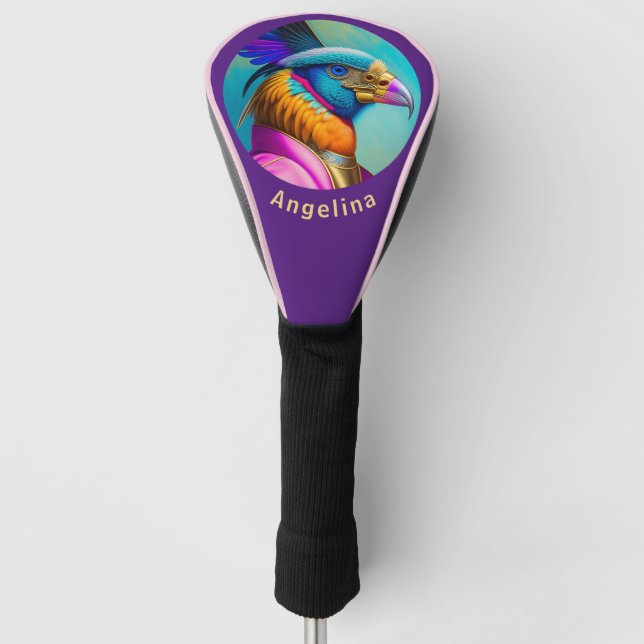 Personalized Super Birdie Golf Head Cover (Front)