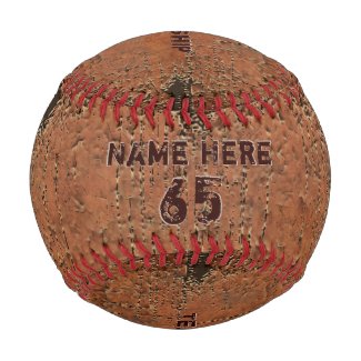 Personalized Super Cool Rustic Baseball Ball