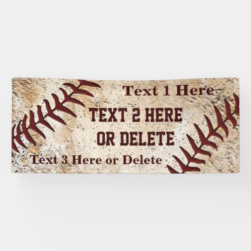 Personalized Super Cool Vintage Baseball Banner