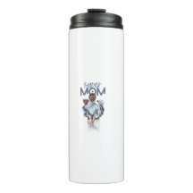 Personalized Super Mom with Son and Daughter Gift