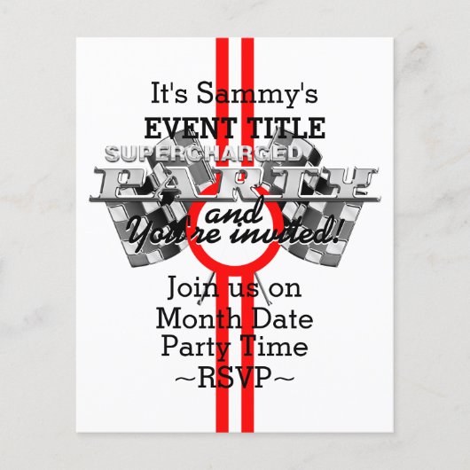 Personalized Supercharged Performance Party (Front)