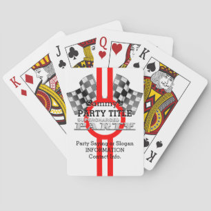 Personalized Supercharged Performance Party Poker Cards