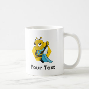 Personalized Superhero bee cartoon Coffee Mug
