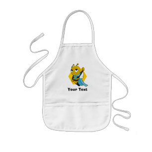 Personalized Superhero bee cartoon  Kids' Apron