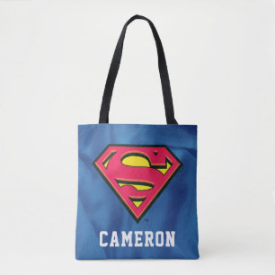 Personalized Superman S-Shield Classic Logo Tote Bag