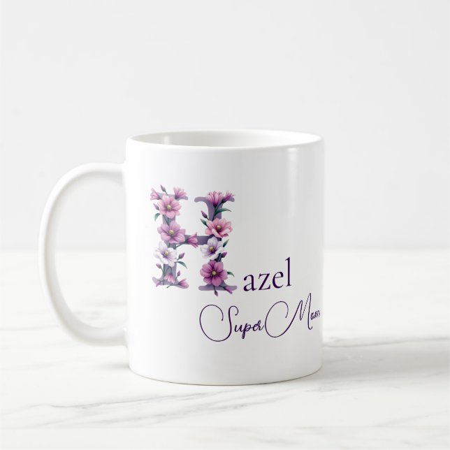 Personalized SuperMom  Coffee Mug (Left)
