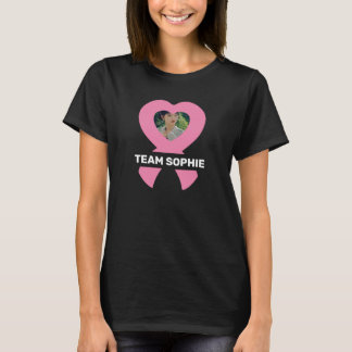 Personalized Support Team Breast Cancer Awareness T-Shirt