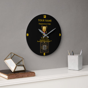 Personalized Supporters Club: football Achempong Large Clock