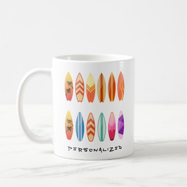 Personalized Surfboards Mug (Left)