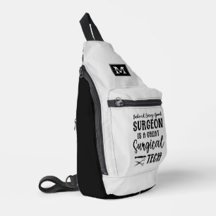 Personalized Surgical Tech   Surgical Technologist Sling Bag