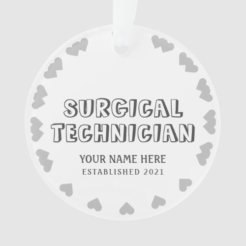 Personalized Surgical Technician Ornament