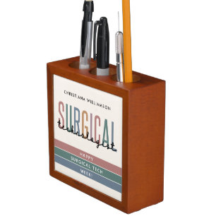 Personalized Surgical Technologist Week OR Tech Desk Organizer
