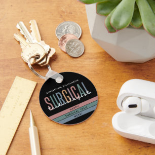 Personalized Surgical Technologist Week OR Tech Keychain
