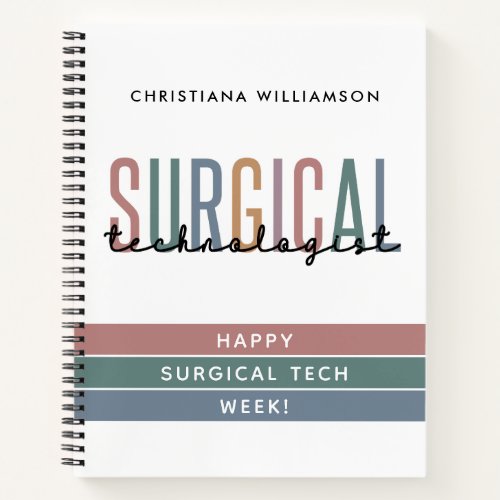 Personalized Surgical Technologist Week OR Tech Notebook