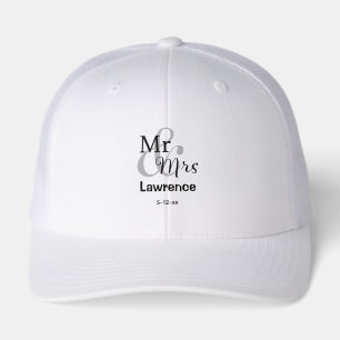 Personalized Surname Date Mr & Mrs Wedding Couple