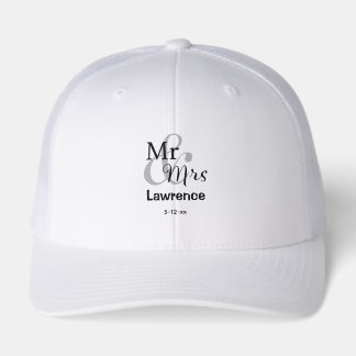 Personalized Surname Date Mr & Mrs Wedding Couple