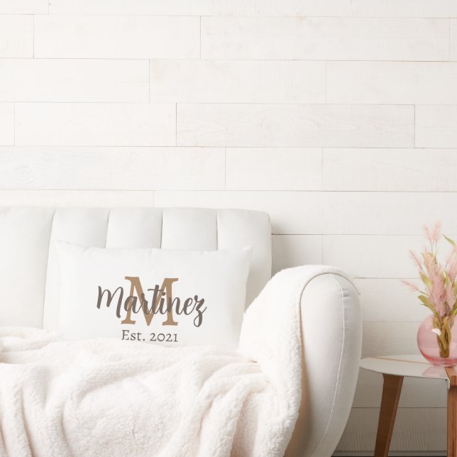 Personalized Surname Wedding Pillow (Couch)