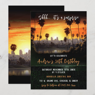 Personalized Surprise 50th Birthday For Men Invitation