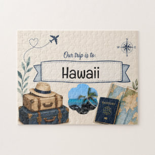 Personalized Surprise Trip Reveal Puzzle Travel