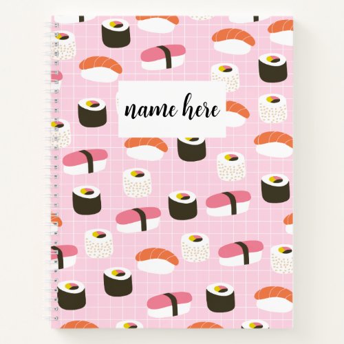 Personalized Sushi Notebook