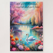 Personalized Swan Lake Serenity
