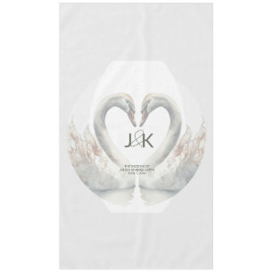 Personalized Swan Tablecloth