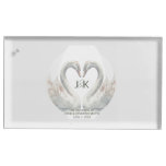 Personalized Swan Wedding Place Card Holder
