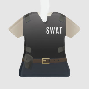 Personalized SWAT Police Team Christmas Ornament