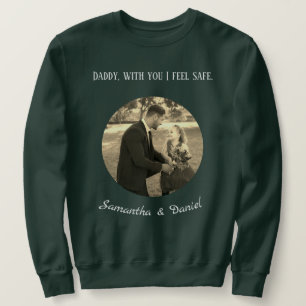 Personalized sweatshirt for dad, father's day.