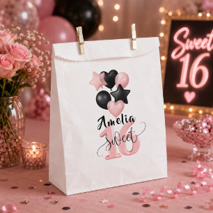 Personalized Sweet 16 Birthday Favor Bag