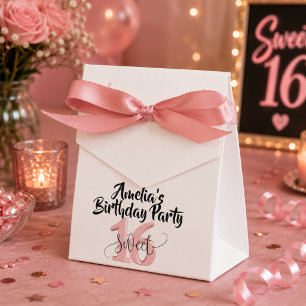Personalized Sweet 16 Birthday Favor Box