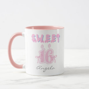 Personalized Sweet 16 Birthday Mug