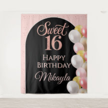 Personalized Sweet 16 Birthday Party Banner