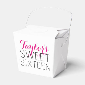 Personalized Sweet 16 Favor Box