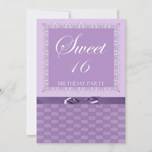 Personalized Sweet 16 Party Invitation