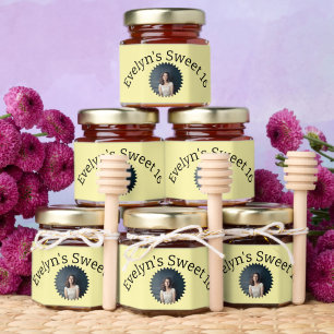 Personalized Sweet 16 Photo Honey Jar Favors