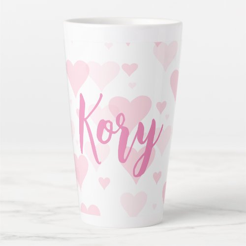 Personalized Sweet Heart Valentine Day Latte Mug