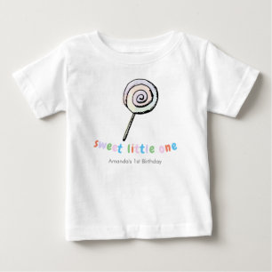 Personalized Sweet Little One Baby Girl Kids T-Shirt