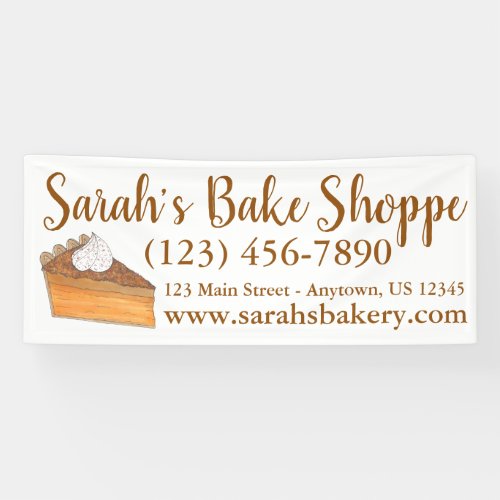 Personalized Sweet Potato Pie Bakery Bake Shop Banner